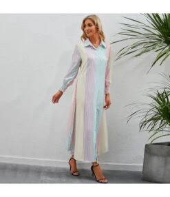 Wholesale Striped Colorblock Asymmetrical Shirt Maxi Dress SD200044 -DivaLook Shop 7c73b1fd ff59 4367 ac6e 91f125d2171f FE820E05157346E96EBCD4E0D87FDE70