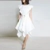 Fashion Square Neck Ruffle Sleeve Dress Solid Color Irregular Wholesale Dresses With Belt SDN560090 -DivaLook Shop 7cfd6e58 5a91 4009 9ad9 d1a55ef3c0a2 382e7ad0e6e85edc29ad82427107bec1