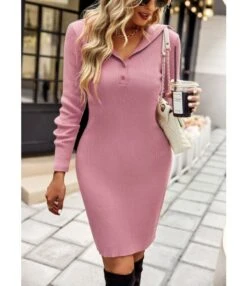 Casual V-Neck Lapel Mini Dress Single-Breasted Long Sleeve Bodycon Wholesale Dresses SDN562274 -DivaLook Shop 8840c72b a599 48a5 be89 19fbc70aa5d3 b010eae53d3d56d92e76fa5a29881d08