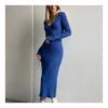 Knitted Long Sleeve Deep V Slim Solid Color Midi Dress Wholesale Dresses SDV463847 -DivaLook Shop 8e84f84a 9f04 4540 a08e ca83c94f5572 6a8c6453478b93cd765bff3592487e70
