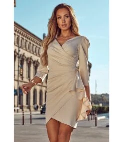 Sexy V-Neck Ruffles Dress Three-Quarter Sleeve Solid Color Wholesale Dresses SDN561494 -DivaLook Shop 8fc3659b 5b6f 46b9 b8a9 4348c8155781 O1CN01DNPBZ61UK88OBUIBu 2099122498 0 cib