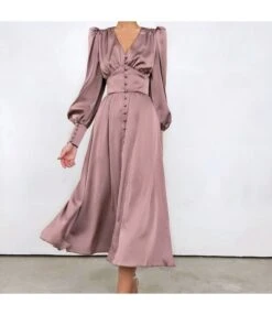 V Neck Nipped Waist Vintage Midi Satin Dress Wholesale Dresses SDN536436 -DivaLook Shop 90150e10 4781 48d3 874d 54d2dc06c635 O1CN015e5Wuq2GztkqI1Rys 2212501819087 0 cib