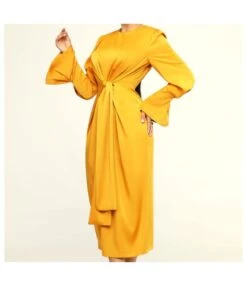 Knot Solid Color Fashion Temperament Round Neck Long Sleeve Design Wholesale Dresses SDN538053 -DivaLook Shop 914cc0ed f1b1 481e 87f8 39c6d777ea9b 628e885b7bf816d0d0132d4ce39e99dc