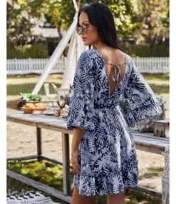 Sexy Deep V Print Ruffle Dress Short Sleeve Loose Wholesale Dresses SDN560603 -DivaLook Shop 95fd90d3 5285 4edd b124 50b6440f9741 d072a758fd273609b1bf2ac686113ddc