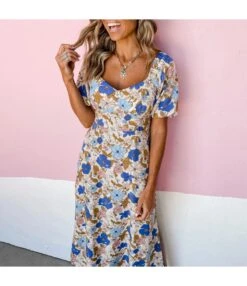 Sexy V-Neck Floral Dress Short Sleeve High Waist Slit Wholesale Dresses SDN560549 -DivaLook Shop 97b50d0d 432b 4a5e 981e 41fef1c54d55 504bfab8ccc2a0249e60ca340bbf4860