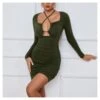 Sexy Halter-Neck Hollow Strap Tight Long Sleeve Bodycon Dress Wholesale Dresses SDN538004 -DivaLook Shop 998a1fa1 db5d 4ca1 9be7 f1939af8b42c b3874d099d3c1d31473186e35c2e7a9e
