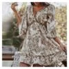 Sexy Deep V Print Ruffle Dress Short Sleeve Loose Wholesale Dresses SDN560603 -DivaLook Shop 9a94c036 892e 4f6b b131 7b60eedb5dcb 00abc3de47fb5f729e842d60d33160d4