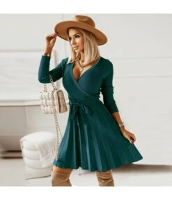 Sexy Deep-V Long Sleeve Knit Pleated A-Line Dress Wholesale Jersey Dresses SDN536048 -DivaLook Shop 9cb331f1 377b 46e0 a921 60f89134a11c O1CN017RVwvq1wQMlughfLG 2455536302 0 cib