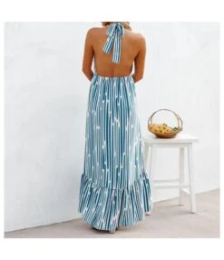 Striped Print Halter Neck Strapless Backless Asymmetric Swing Dress Wholesale Dresses N46723030400010 -DivaLook Shop O1CN011cNxMK1gk1yLSSkeY 1864974179 0 cib