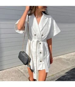 Button-Down Short-Sleeve Belt Commuter Loose Suit Dress Wholesale Dresses N4623070600032 12 Button-Down Short-Sleeve Belt Commuter Loose Suit Dress Wholesale Dresses N4623070600032 -DivaLook Shop O1CN01885Y0r2GztsrA8n6N 2212501819087 0 cib