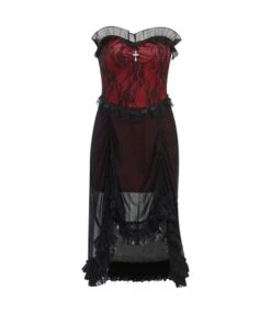Dark Gothic Stitching Lace Irregular See-Through Dress Wholesale Dresses N461223031300022 -DivaLook Shop O1CN0192bRoI1MhTQEcPtA6 3900101466 0 cib 3