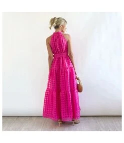 Plaid Halter Neck Strapless Fashion Party Dress Wholesale Dresses N46323032800112 -DivaLook Shop O1CN019xXBaJ2HGO7w22U1O 2212450069123 0 cib