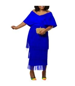 Fashion V-Neck Strapless Tassel Party Dress Wholesale Dresses V5923050300077 -DivaLook Shop O1CN01Azqu0L1qrUbcbR6za 4225535549 0 cib