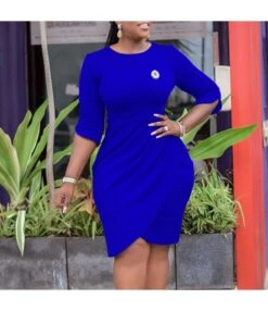 Elegant Short Sleeve Flower Decorated High Waist Pleated Dress Wholesale Dresses V5923050300073 -DivaLook Shop O1CN01Bw8ChI1qrUaySvjGW 4225535549 0 cib 6