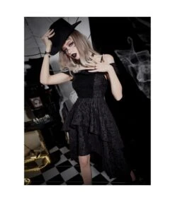 Gothic Wind Slim Waist One-Piece Neckline Sling Dress Wholesale Dresses V5923041900051 -DivaLook Shop O1CN01GprmQT1MhTSa2H7lE 3900101466 0 cib