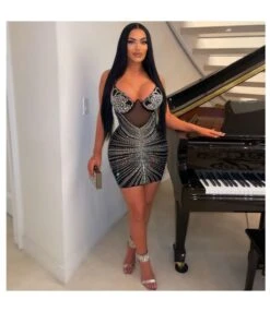 Nightclub Sexy Hot Drill Suspender Dress Wholesale Dresses V5923031800122 -DivaLook Shop O1CN01GrMYl71ESLQpe2TEf 2845100350 0 cib