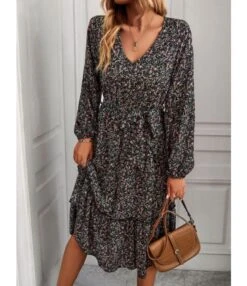 Casual Long-Sleeved Floral Print V-Neck Chiffon Ruffle Dress Wholesale Dresses V5923041200024 -DivaLook Shop O1CN01JszQSX1ND4k3yr6nc 2425141535 0 cib