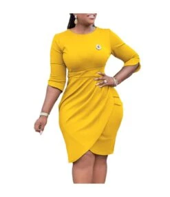 Elegant Short Sleeve Flower Decorated High Waist Pleated Dress Wholesale Dresses V5923050300073 -DivaLook Shop O1CN01KAGxBg1qrUayT9xgq 4225535549 0 cib