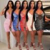Nightclub Sexy Hot Drill Suspender Dress Wholesale Dresses V5923031800122