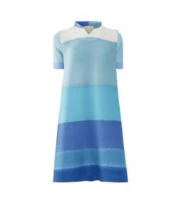 Elegant Short Sleeve V-Neck Colour-Blocked Striped A-Line Dress Wholesale Dresses N5923082300010 -DivaLook Shop O1CN01KzvMMN2AYWViM7bmj 2201313838215 0 cib 1