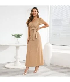 V-Neck Open Back Slim Fit Party Shiny Bright Lace-Up Waist A-Line Dress Wholesale Maxi Dresses N5323030300054 -DivaLook Shop O1CN01PmQAcl1wQMovgWNZs 2455536302 0 cib