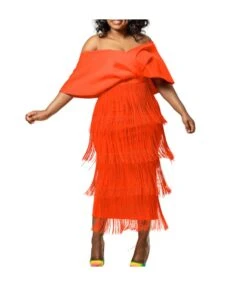 Fashion V-Neck Strapless Tassel Party Dress Wholesale Dresses V5923050300077 -DivaLook Shop O1CN01QVokyz1qrUbWpSzTh 4225535549 0 cib