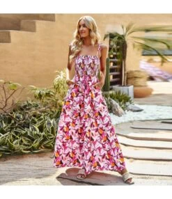 Casual Floral Print U-Neck Bohemian Halter Dress Wholesale Dresses V5923041200042 -DivaLook Shop O1CN01QxBMRp1ND4mzGFBzs 2425141535 0 cib 4
