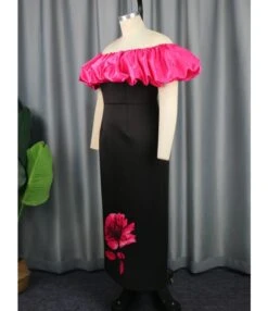 Contrasting Color One-Shoulder Elegant Flower Print Dresses Wholesale Dresses N4623050600004 -DivaLook Shop O1CN01UOpG3I1TGBAfark3B 2206882922354 0 cib