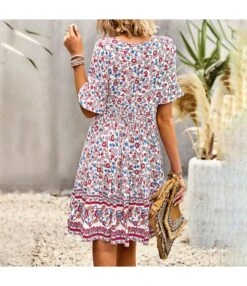 Bohemian Bell Sleeve Print Simple Fringe Dress Wholesale Dresses N462523032300176 -DivaLook Shop O1CN01VBtXEe1wuayCXYgKi 3267756368 0 cib