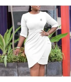 Elegant Short Sleeve Flower Decorated High Waist Pleated Dress Wholesale Dresses V5923050300073 -DivaLook Shop O1CN01XFORla1qrUb2Zuwk0 4225535549 0 cib 6