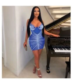 Nightclub Sexy Hot Drill Suspender Dress Wholesale Dresses V5923031800122 -DivaLook Shop O1CN01XMJWLY1ESLRHiZB1Z 2845100350 0 cib 5