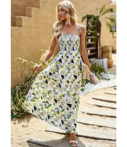 Casual Floral Print U-Neck Bohemian Halter Dress Wholesale Dresses V5923041200042 -DivaLook Shop O1CN01Yi3hi01ND4n390Cp1 2425141535 0 cib