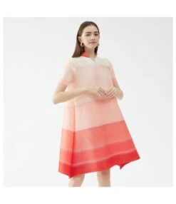Elegant Short Sleeve V-Neck Colour-Blocked Striped A-Line Dress Wholesale Dresses N5923082300010 -DivaLook Shop O1CN01dC8rBK2AYWVoDf88N 2201313838215 0 cib