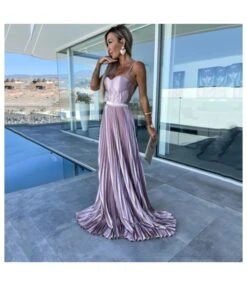 Temperament Mopping Sling Satin Zipper Pleated Party Dress Wholesale Dresses N46723032800112 -DivaLook Shop O1CN01l7R1ef2HGO80jbbz7 2212450069123 0 cib 4
