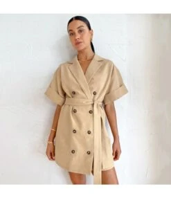 Button-Down Short-Sleeve Belt Commuter Loose Suit Dress Wholesale Dresses N4623070600032 10 Button-Down Short-Sleeve Belt Commuter Loose Suit Dress Wholesale Dresses N4623070600032 -DivaLook Shop O1CN01lCCxMn2Gztsrrj9bk 2212501819087 0 cib 3
