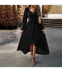 Sexy Long-Sleeved V-Neck Waist Slimming Big Hem Dresses Wholesale Dresses N5923080800014 -DivaLook Shop O1CN01mKSdHP1ND4pG1UybE 2425141535 0 cib 4