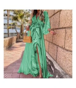 V Neck Ties Single Breasted Printed Loose Dress Wholesale Dresses N462823032800172 -DivaLook Shop O1CN01nMUW2M2HGO0lKM05f 2212450069123 0 cib 5