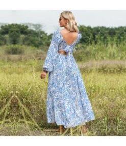 Square Collar Printed Long Sleeve Vacation Backless Swing Dress Wholesale Maxi Dresses N5323021600029 -DivaLook Shop O1CN01q71lVy1Irlsroyu7h 1007700947 0 cib