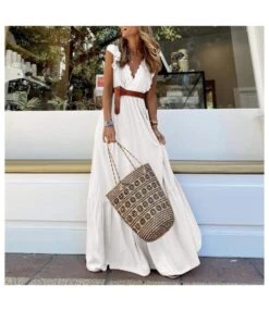 V-Neck Lace Pleated Sleeveless Flowy Dress Wholesale Dresses N462303280017224 -DivaLook Shop O1CN01sBWDZs2HGO1KeKMBw 2212450069123 0 cib