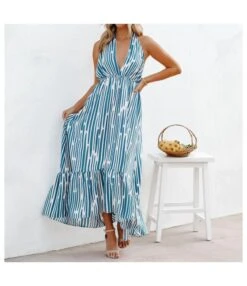 Striped Print Halter Neck Strapless Backless Asymmetric Swing Dress Wholesale Dresses N46723030400010 -DivaLook Shop O1CN01sstlxr1gk1yP9iWe2 1864974179 0 cib 4