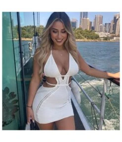 Sexy Halter Neck Wrapped Chest Hollow Bodycon Lace-Up Knit Dress Wholesale Dresses N5323030800039 -DivaLook Shop O1CN01v4Z9sb22o51aWmwKw 2206542577166 0 cib