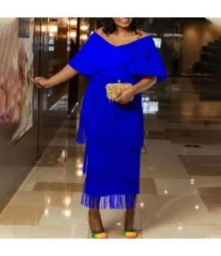 Fashion V-Neck Strapless Tassel Party Dress Wholesale Dresses V5923050300077 -DivaLook Shop O1CN01vhCs2e1qrUbaRBiUG 4225535549 0 cib 6