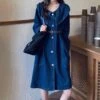 Wholesale Navy Collar Denim Dress With Belt SD181156 -DivaLook Shop a2f920b3 4bdb 4888 b955 a133167591bf F9B03DFCBF847505D0F3CE87DD75DE1B