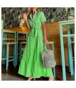 Striped Print Short Sleeve Lapel Smocked Shirtdress Wholesale Maxi Dresses SDN534931 -DivaLook Shop a304bbab 446c 43bc 896e e57234df6663 26e6ab667790e988b1b7c2915dc40890