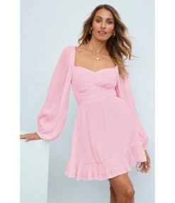 Square Neck Solid Color Lantern Sleeve Ruffles Lace-Up Swing Dress Vintage Wholesale Dresses SD531198 -DivaLook Shop a3faeaa3 1a86 488f 82f5 678856c695c7 ff13e6b7d6e1ee7e3de17695478bb067