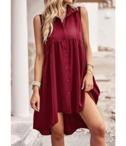 Sleeveless Solid Color Lapel Irregular Hem Tank Dress Wholesale Dresses SDN539519 -DivaLook Shop ab481148 940a 49c1 a583 943eb43c162a 5f985d2ade3eaf7f8c26d00be403cdea