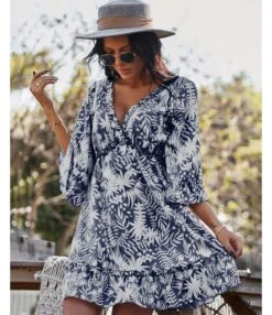 Sexy Deep V Print Ruffle Dress Short Sleeve Loose Wholesale Dresses SDN560603 -DivaLook Shop af6d9c6c c2f3 4131 9f2f 85c661a9efaf 93d09404bd0403fc34890e969a4ef530