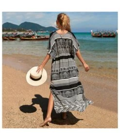 Geometric Print Tie-Up Waist Casual Loose Beach Blouse Resort Beachwear Cover Up Wholesale Maxi Dresses SDN533174 -DivaLook Shop b46399c7 3c7f 4996 99c6 0317d437eab6 3fe595a15c28c835e14228e7389a14cd