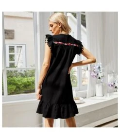 Vintage Floral Print Embroidery Ruffle Sleeve Wholesale Cotton Linen Dresses SD183646 -DivaLook Shop b4e3115a 2623 4887 96af 284a615a6f10 886f4ebe28893caea032fdc07ef39d1e