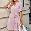 Solid Color Lapel Half Sleeve Casual Shirtdress Wholesale Shirt Dresses SDN539975 -DivaLook Shop b8099d68 7445 449f 90bc 3c02b61d8e0d 0316dbd50e7cebc366b609cc251c5a91